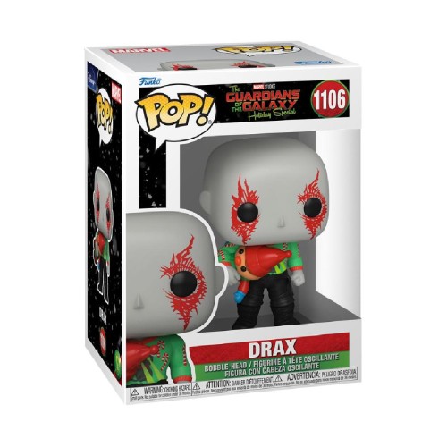 Funko Pop! Marvel: The Guardians of the Galaxy Holiday Special - Drax #1106 Bobble-Head Vinyl Figure