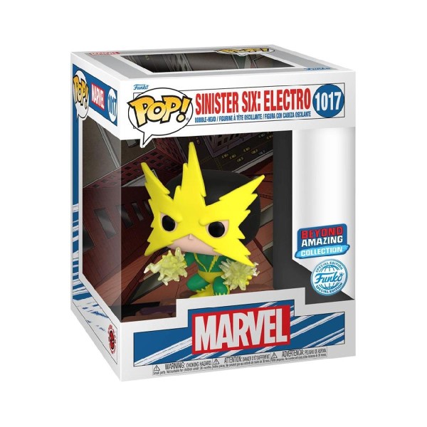 Funko Pop! Deluxe Marvel: Beyond Amazing - Sinister Six: Electro (Special Edition) #1017 Bobble-Head Vinyl Figure Funko Pop! Deluxe Marvel: Beyond Amazing - Sinister Six: Electro (Special Edition) #1017 Bobble-Head Vinyl Figure