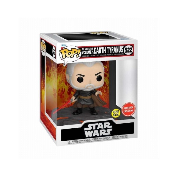 Funko Pop! Deluxe: Disney Star Wars - Red Saber Series Vol.1 - Darth Tyranus (Glows in the Dark) (Gamestop Exclusive) #522 Vinyl Figure Funko Pop! Deluxe: Disney Star Wars - Red Saber Series Vol.1 - Darth Tyranus (Glows in the Dark) (Gamestop Exclusive) #522 Vinyl Figure