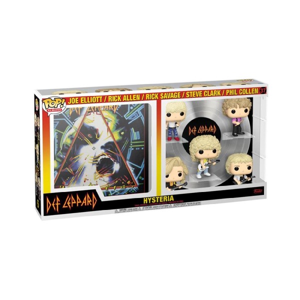 Funko Pop! Deluxe Albums: Def Leppard - Joe Elliott, Rick Allen, Rick Savage, Steve Clark & Phil Collen (Hysteria Tour 1987) (Special Edition) #37 Vinyl Figure Funko Pop! Deluxe Albums: Def Leppard - Joe Elliott, Rick Allen, Rick Savage, Steve Clark & Phil Collen (Hysteria Tour 1987) (Special Edition) #37 Vinyl Figure