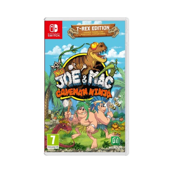 NSW New Joe & Mac - Caveman Ninja T- Rex Edition