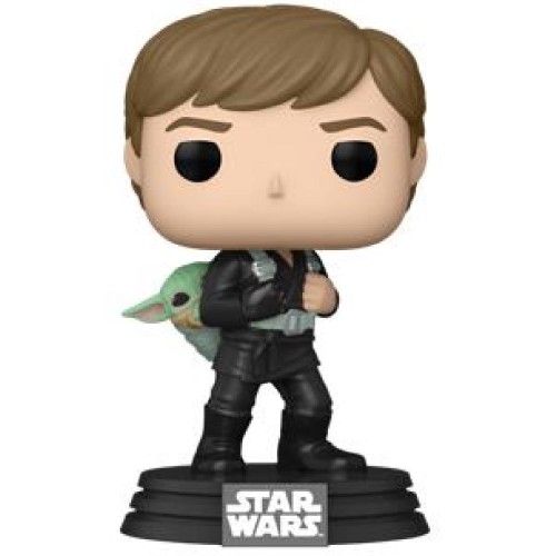 Funko Pop! Disney Star Wars: Book of Boba Fett - Luke Skywalker  Grogu (TRNG) #583 Vinyl Figure