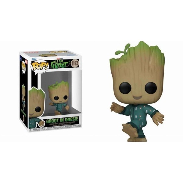 Funko Pop! Marvel: I am Groot - Groot in Onesie #1192 Bobble-Head Vinyl Figure