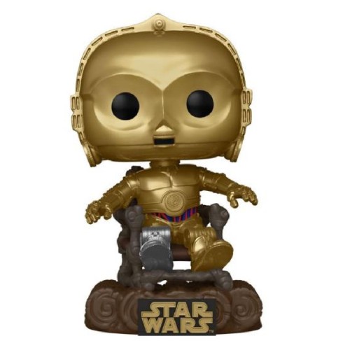 Funko Pop! Disney Star Wars: Return of the Jedi 40th - C-3P0 (in Chair) #609 Bobble-Head Vinyl Figure