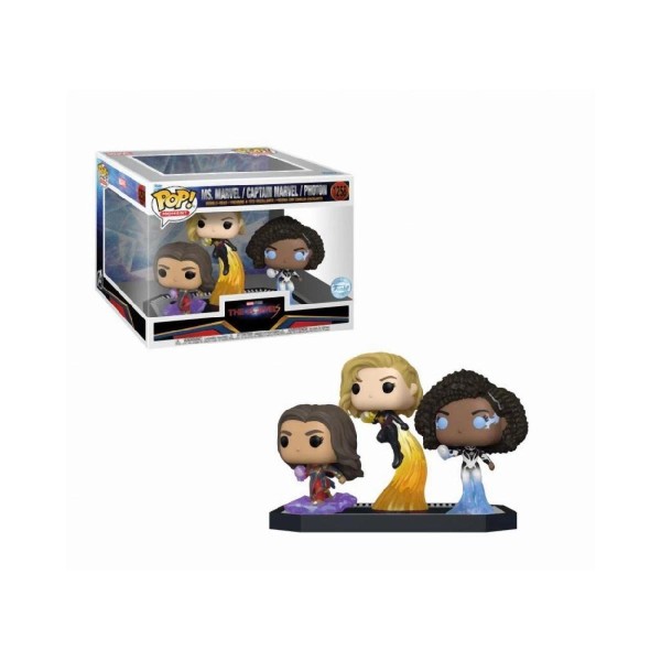 Funko Pop! Moment: The Marvels - Ms. Marvel / Captain Marvel / Photon (Special Edition) #1258 Bobble-Head Vinyl Figures Funko Pop! Moment: The Marvels - Ms. Marvel / Captain Marvel / Photon (Special Edition) #1258 Bobble-Head Vinyl Figures