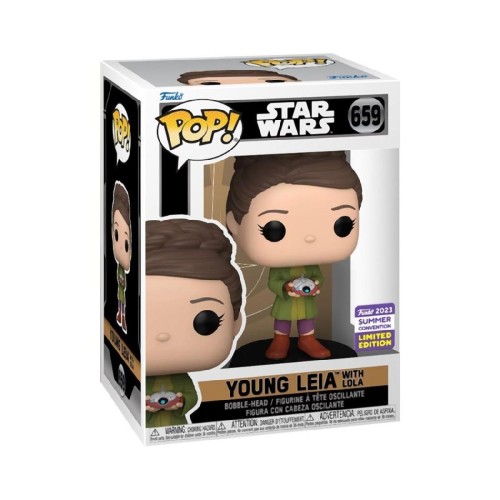 Funko Pop! Disney: Star Wars Obi-Wan Kenoby - Young Leia with Lola (Convention Limited Edition) #659 Bobble-Head Vinyl Figure