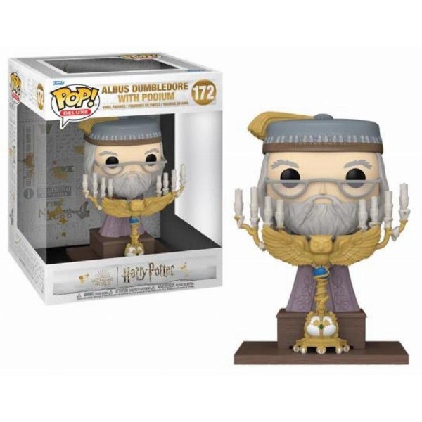Funko Pop! Deluxe: Harry Potter Prisoner of Azkaban - Albus Dumbledore with Podium #172 Vinyl Figure Funko Pop! Deluxe: Harry Potter Prisoner of Azkaban - Albus Dumbledore with Podium #172 Vinyl Figure