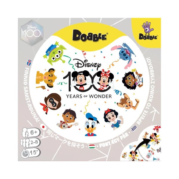 Κάισσα Dobble Disney 100 - Επιτραπέζιο (Ελληνική Γλώσσα)