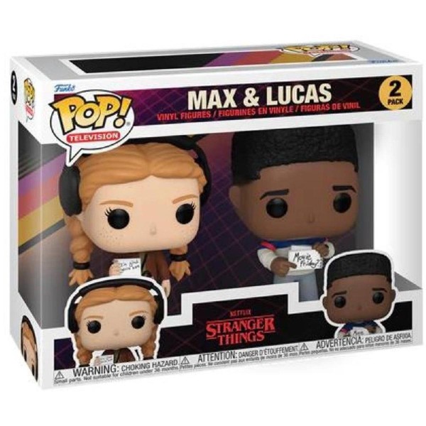 Funko Pop! 2-Pack Television: Stranger Things - Max & Lucas Vinyl Figures Funko Pop! 2-Pack Television: Stranger Things - Max & Lucas Vinyl Figures