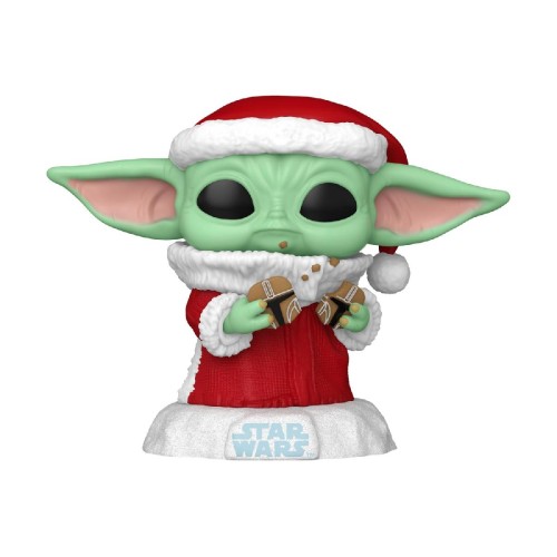 Funko Pop! Disney Star Wars: Mandalorian Holiday - Grogu #747 Bobble-Head Vinyl Figure