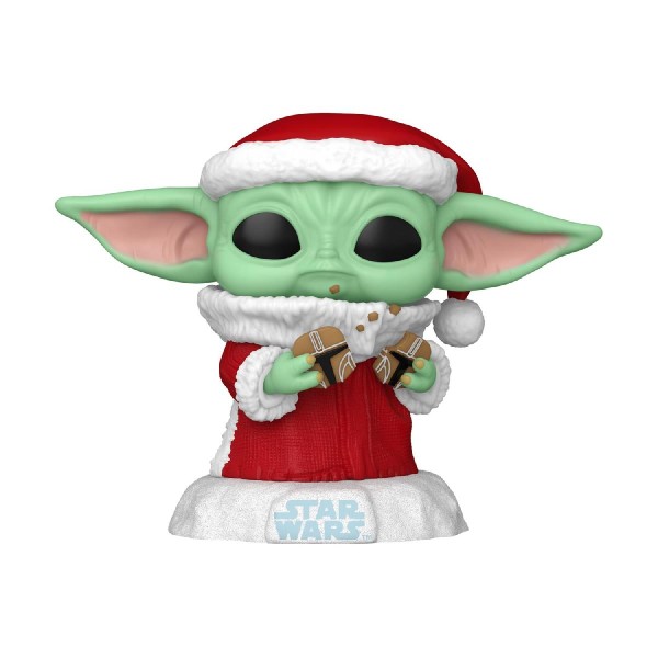 Funko Pop! Disney Star Wars: Mandalorian Holiday - Grogu #747 Bobble-Head Vinyl Figure Funko Pop! Disney Star Wars: Mandalorian Holiday - Grogu #747 Bobble-Head Vinyl Figure