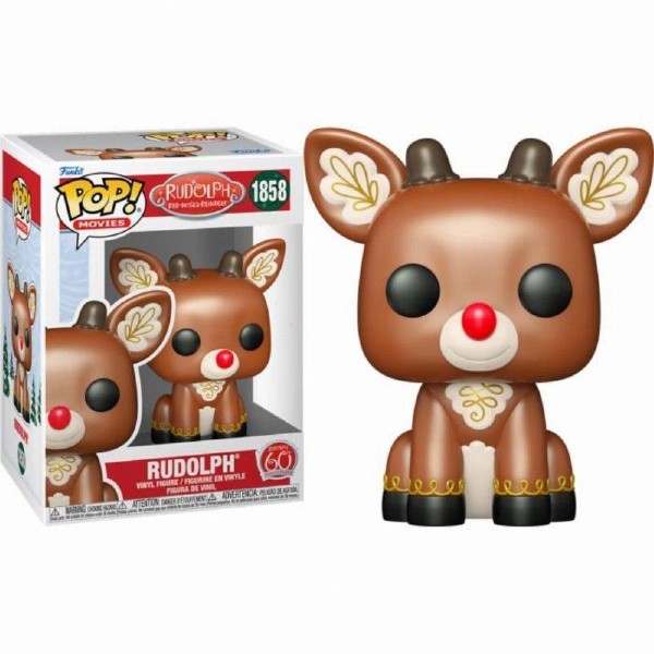 Funko Pop! Movies: Rudolph Red-Nosed Reindeer - Rudolph (Sitting) #1858 Vinyl Figure Funko Pop! Movies: Rudolph Red-Nosed Reindeer - Rudolph (Sitting) #1858 Vinyl Figure
