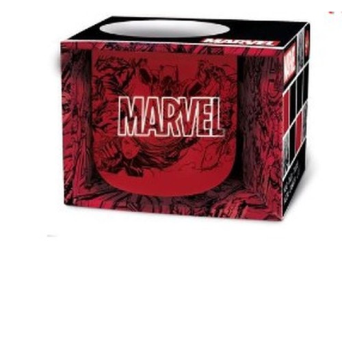 Stor Disney: Marvel Pattern - Ceramic Breakfast Mug in Gift Box (400ml) (75434)