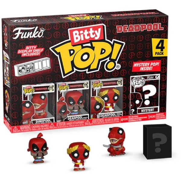 Funko Bitty Pop! 4-Pack: Deadpool - Dinopool Vinyl Figures Funko Bitty Pop! 4-Pack: Deadpool - Dinopool Vinyl Figures