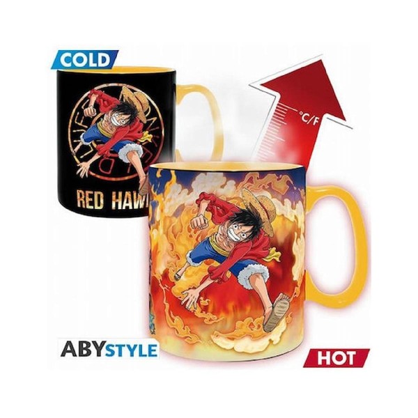 Abysse One Piece - Luffy & Sabo Heat Change Mug (460ml) (ABYMUGA445) Abysse One Piece - Luffy & Sabo Heat Change Mug (460ml) (ABYMUGA445)