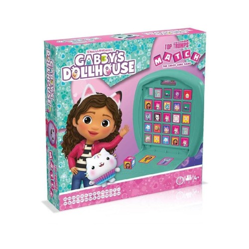 Winning Moves Top Trumps Match: Gabby's Dollhouse The Crazy Cube Game (WM04252-ML1)