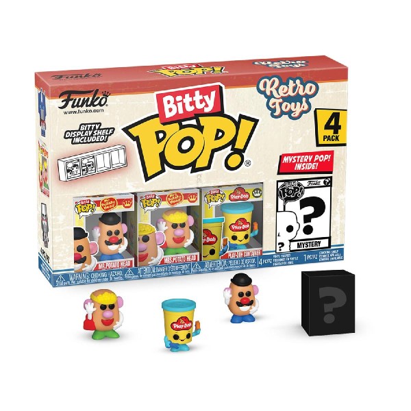 Funko Bitty Pop! 4-Pack: Retro Toys: Mr. Potato Head Vinyl Figures Funko Bitty Pop! 4-Pack: Retro Toys: Mr. Potato Head Vinyl Figures