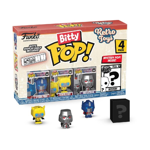 Funko Bitty Pop! 4-Pack: Retro Toys: Transformers Vinyl Figures Funko Bitty Pop! 4-Pack: Retro Toys: Transformers Vinyl Figures