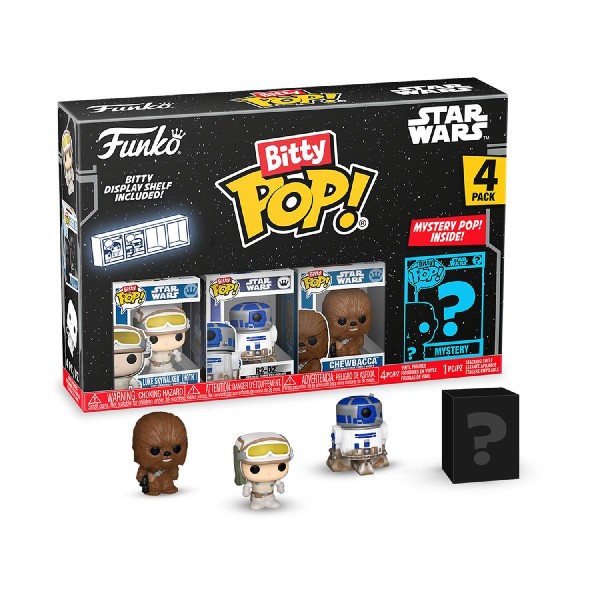 Funko Bitty Pop! 4-Pack Disney: Star Wars - Luke Vinyl Figures Funko Bitty Pop! 4-Pack Disney: Star Wars - Luke Vinyl Figures