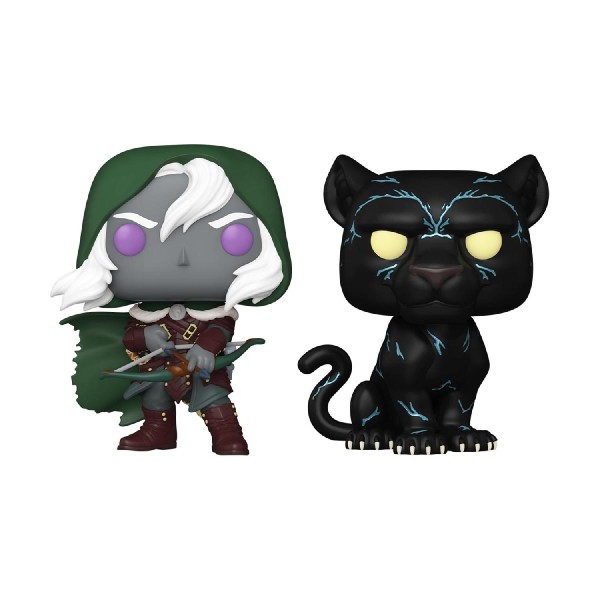 Funko Pop! Games 2-Pack: Dungeons & Dragons - Drizzt Do' Urden & Guenhwyvar Vinyl Figures Funko Pop! Games 2-Pack: Dungeons & Dragons - Drizzt Do' Urden & Guenhwyvar Vinyl Figures
