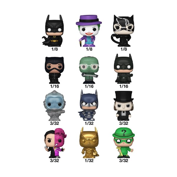 Funko Bitty Pop! Singles: Batman 85th Vinyl Figures Funko Bitty Pop! Singles: Batman 85th Vinyl Figures