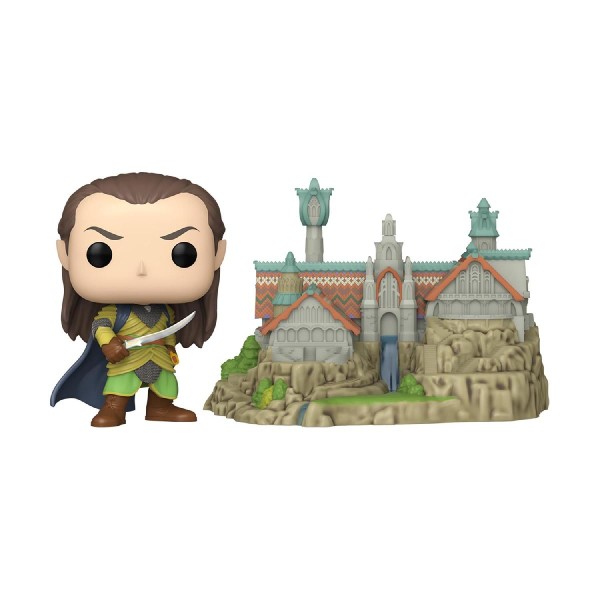 Funko Pop! Town: The Lord of the Rings - Elrond with Rivendell #1747 Vinyl Figures Funko Pop! Town: The Lord of the Rings - Elrond with Rivendell #1747 Vinyl Figures