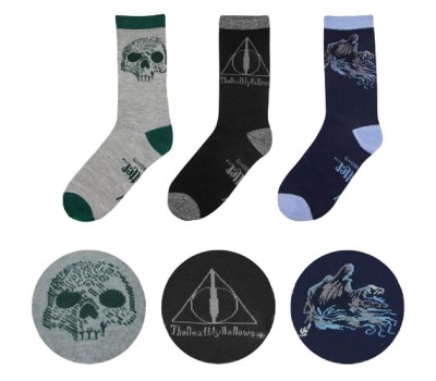 Cinereplicas Movies: Harry Potter - Deathly Hallows Socks (Set of 3) (CR1605)