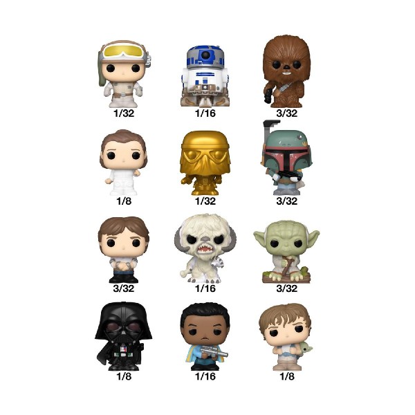 Funko Bitty Pop! Singles: Star Wars (Blind Bag/Random) Vinyl Figures Funko Bitty Pop! Singles: Star Wars (Blind Bag/Random) Vinyl Figures