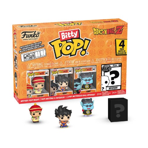 Funko Bitty Pop! 4-Pack: Dragon Ball Z - Gohan, Goku, Kaio, Mystery Pop! Vinyl Figures
