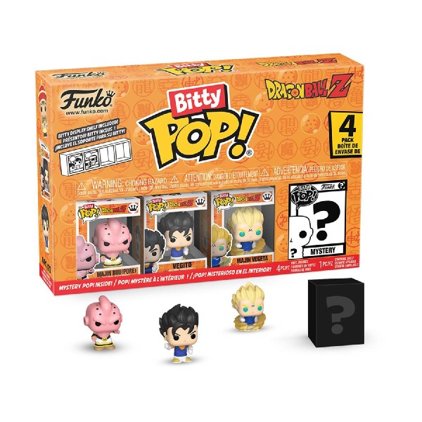 Funko Bitty Pop! 4-Pack: Dragon Ball Z - Majin Buu (Pure), Vegito, Majin Vegeta, Mystery Pop! Vinyl Figures Funko Bitty Pop! 4-Pack: Dragon Ball Z - Majin Buu (Pure), Vegito, Majin Vegeta, Mystery Pop! Vinyl Figures