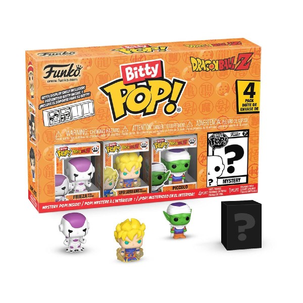 Funko Bitty Pop! 4-Pack: Dragon Ball Z- Frieza, Super Saiyan, Piccolo, Mystery Pop! Vinyl Figures Funko Bitty Pop! 4-Pack: Dragon Ball Z- Frieza, Super Saiyan, Piccolo, Mystery Pop! Vinyl Figures