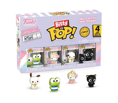 Funko Bitty Pop! 4-Pack: Hello Kitty and Friends - Keroppi, Hello Kitty, Pochacco, Chococat Vinyl Figures