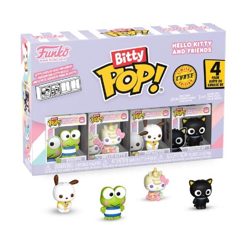 Funko Bitty Pop! 4-Pack: Hello Kitty and Friends - Keroppi, Hello Kitty, Pochacco, Chococat Vinyl Figures