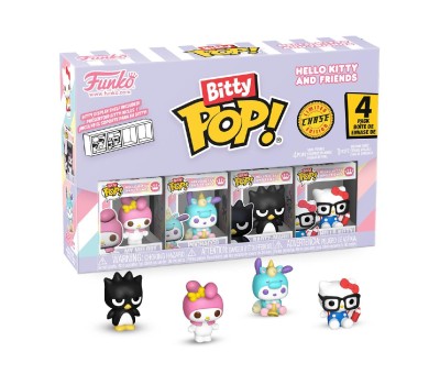 Funko Bitty Pop! 4-Pack: Hello Kitty and Friends - My Melody, Pochacco, Badtz-Maru, Hello Kitty Vinyl Figures
