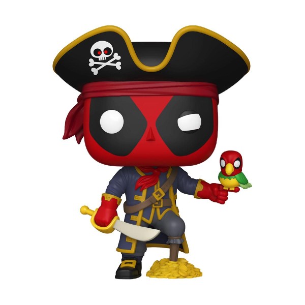 Funko Pop! Plus: Deadpool - Deadpool as Long John Silver #1493 Bobble-Head Vinyl Figure Funko Pop! Plus: Deadpool - Deadpool as Long John Silver #1493 Bobble-Head Vinyl Figure