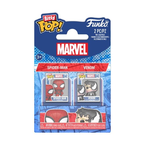 Funko Bitty Pop! 2-Pack Marvel: Spider-Man - Spider-Man & Venom Vinyl Figures