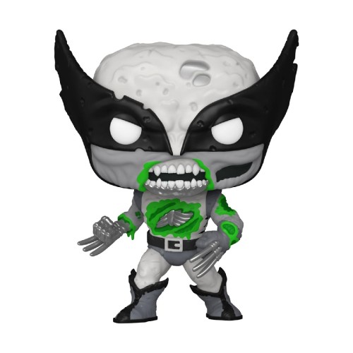Funko Pop! Marvel: Zombies - Wolverine (B&W) (Glows in The Dark) (Special Edition) #662 Vinyl Figure