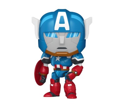 Funko Pop! Marvel: What If...? - Captain America Mech #1569 Bobble-Head Vinyl Figure