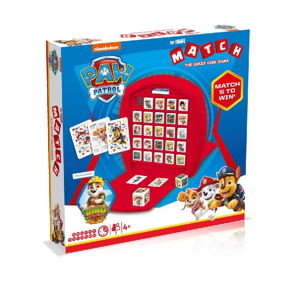 Winning Moves Top Trumps Match: Paw Patrol Τhe Crazy Cube Game (English Language) (WM01346-ML1-6) Winning Moves Top Trumps Match: Paw Patrol Τhe Crazy Cube Game (English Language) (WM01346-ML1-6)
