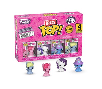 Funko Bitty Pop! 4-Pack: My Little Pony - Pinkie Pie, Rarity, Trixie, Derpy Vinyl Figures
