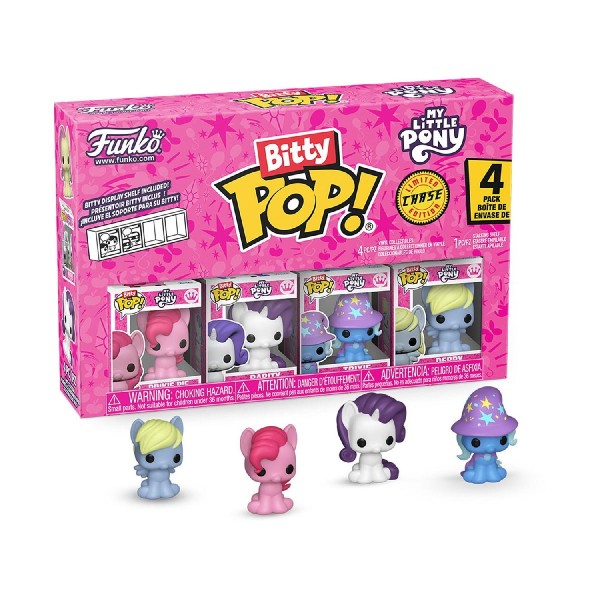 Funko Bitty Pop! 4-Pack: My Little Pony - Pinkie Pie, Rarity, Trixie, Derpy Vinyl Figures