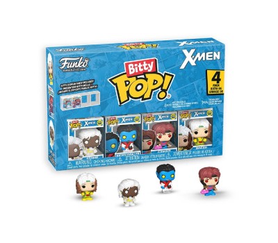 Funko Bitty Pop! 4-Pack: X-Men - Rogue, Nightcrawler, Gambit, Storm Vinyl Figures