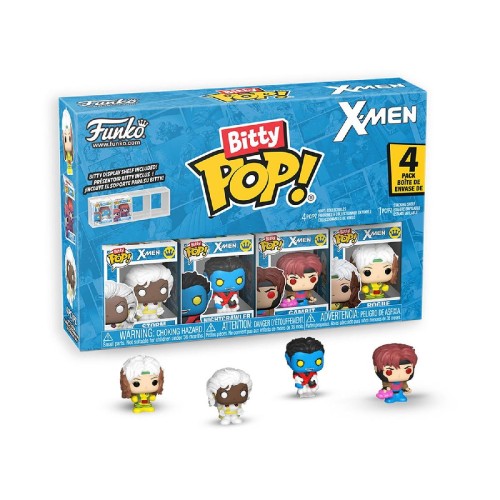 Funko Bitty Pop! 4-Pack: X-Men - Rogue, Nightcrawler, Gambit, Storm Vinyl Figures