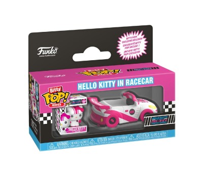 Funko Bitty Pop! Rides: Hello Kitty and Friends - Racecar with Hello Kitty Vinyl Figures