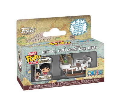 Funko Bitty Pop! Rides: One Piece - Monkey D. Luffy and The Going Merry Vinyl Figures
