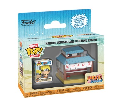 Funko Bitty Pop! Towns: Naruto Shippuden - Naruto Uzumaki and Ichiraku Ramen Vinyl Figures