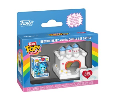 Funko Bitty Pop! Towns: Care Bears - Bedtime Bear and The Care-A-Lot Castle Vinyl Figures