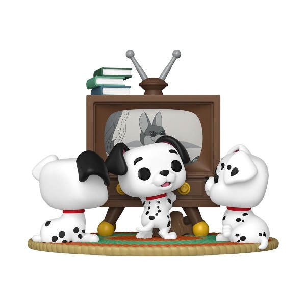 Funko Pop! Moment: 101 Dalmatians - Rolly, Patch, & Lucky with TV #1664 Vinyl Figure