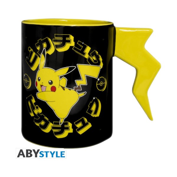 Abysse: Pokemon - Pikachu Lightening Bolt 3D Handle Mug (ABYMUGA345) Abysse: Pokemon - Pikachu Lightening Bolt 3D Handle Mug (ABYMUGA345)