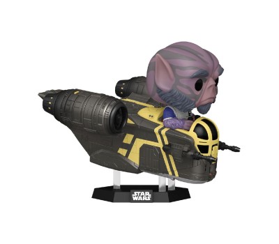 Funko Pop! Rides Deluxe: Star Wars - Zeb Orrelios in The Razor Crest #838 Bobble-Head Vinyl Figure
